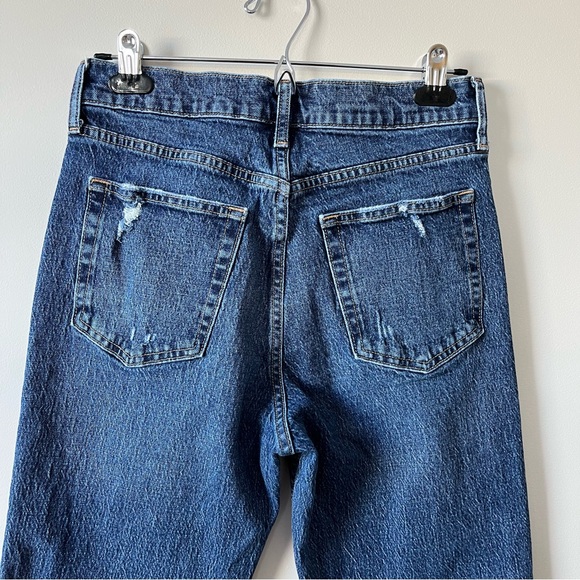 Gap Cheeky Straight Jeans Size 8/29 Distressed Mid Rise Stretch Denim - Picture 3 of 7